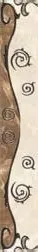 Royal Royal Brown Border porcelain tile, 9×60 cm, surface finish