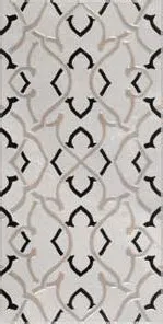 Hazar Hazar Grey Platinum Decor porcelain tile, 30×60 cm, surface finish