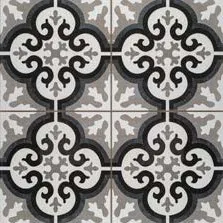 Milan Manisa Black porcelain tile, 45×45 cm, Matt finish