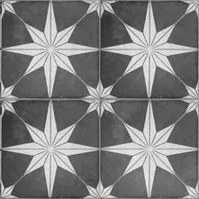 Scintilla Scintilla Night Black porcelain tile, 45×45 cm, Matt finish