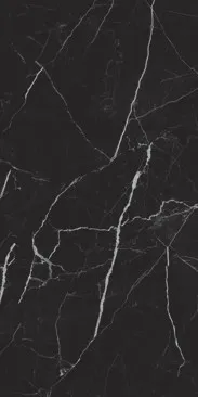 River River Black porcelain tile, 45×90 cm, Polished finish