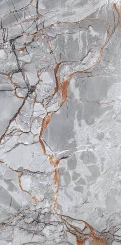 Gediz Gediz Grey porcelain tile, 60×120 cm, Polished finish