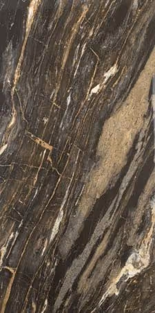 Himalaya Himalaya Brown porcelain tile, 60×120 cm, Polished finish