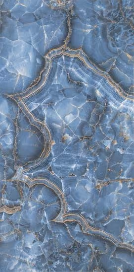 Karya Karya Blue porcelain tile, 60×120 cm, Polished finish
