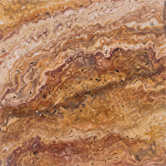 Autumn Turkish travertine, 61×61 cm, tumbled finish
