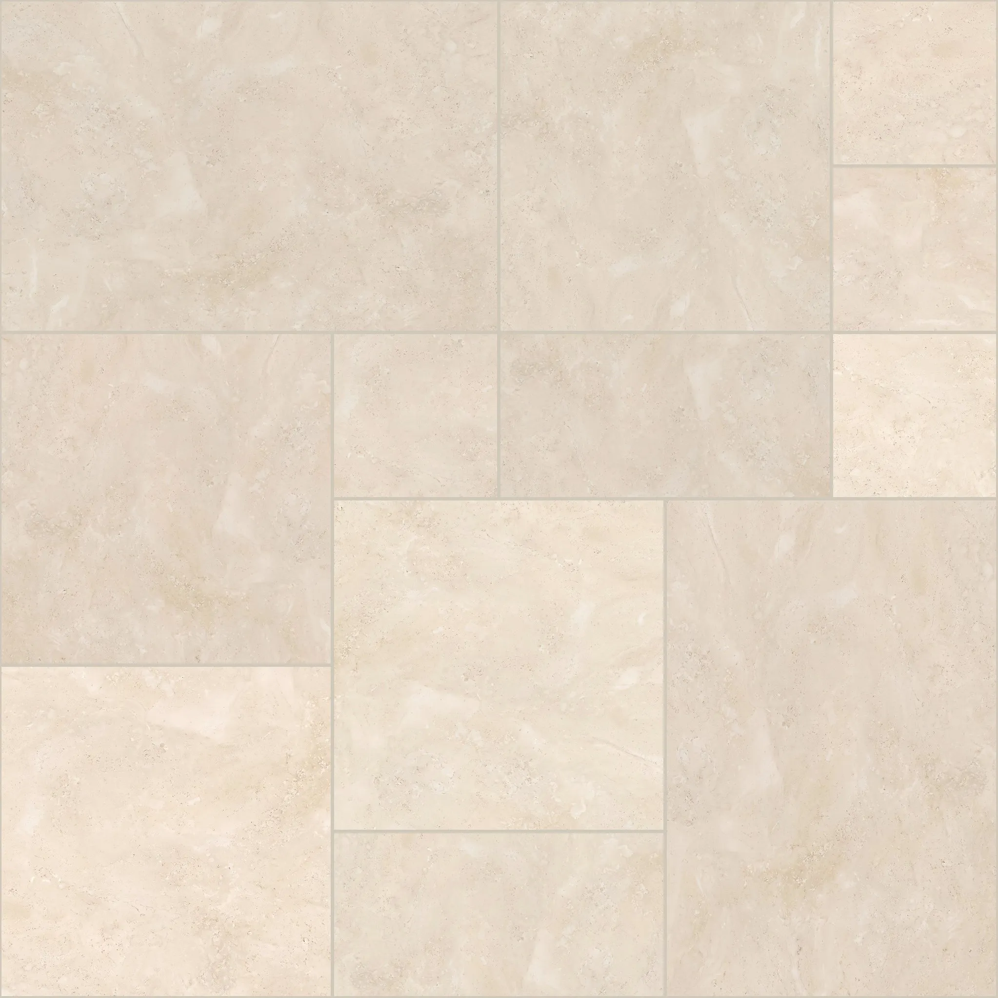 Mix Clair Premium Turkish travertine, Pattern set, tumbled finish
