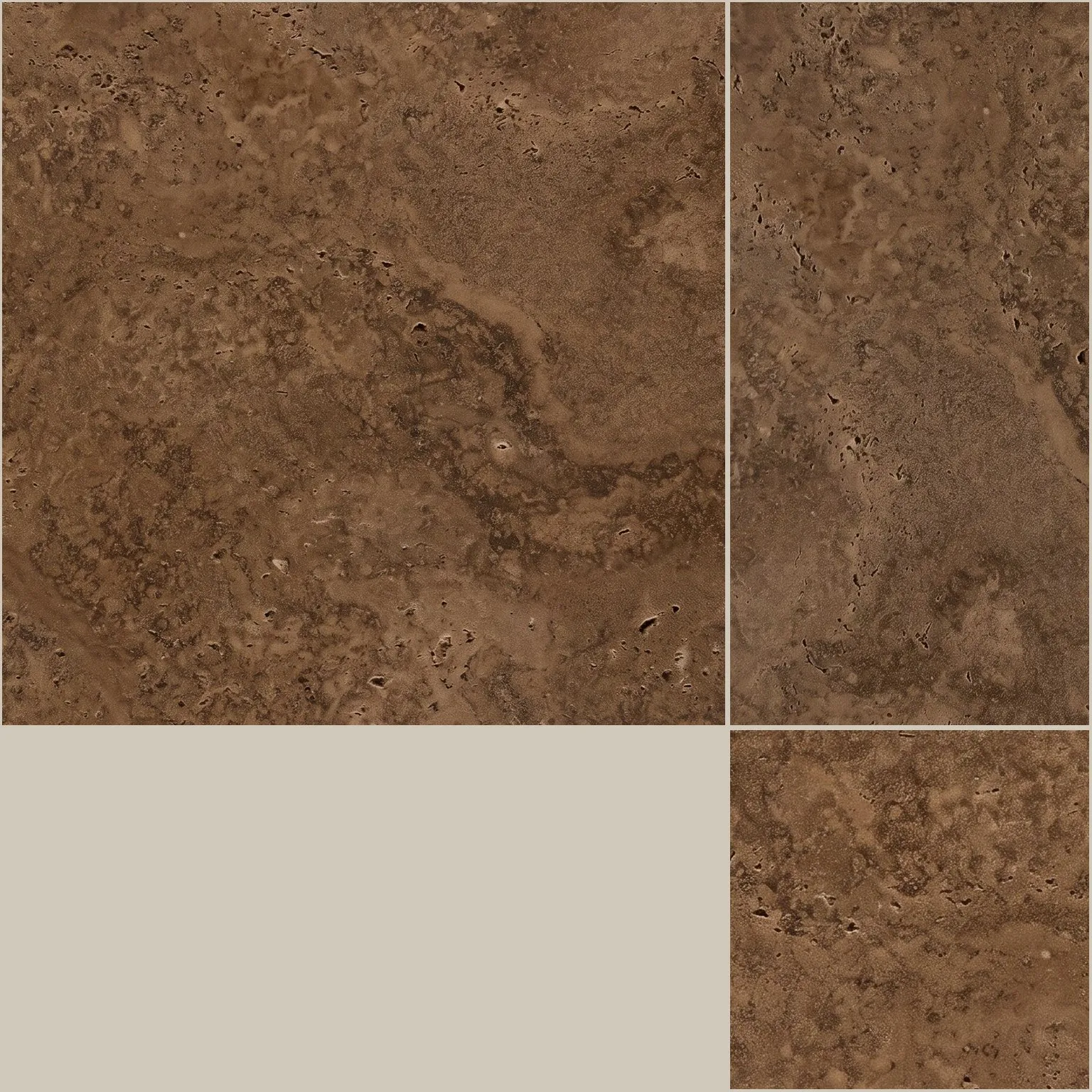 Noche Turkish travertine, Pattern set, tumbled finish