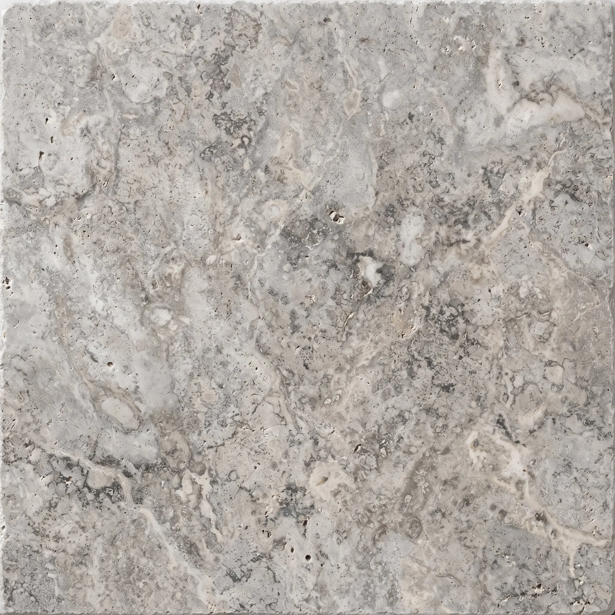 Silver Comm Turkish travertine, 61×61 cm, tumbled finish