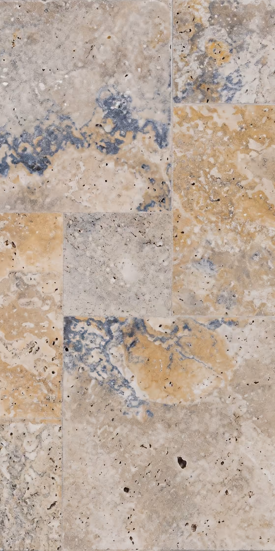 Valetta Turkish travertine, 30.5×61 cm, tumbled finish