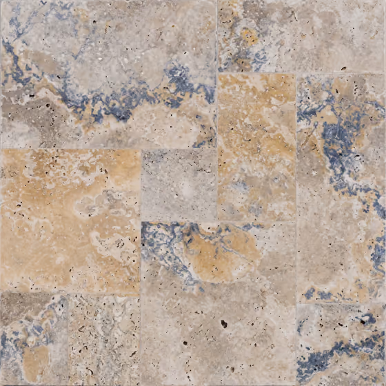 Valetta Turkish travertine, 61×61 cm, tumbled finish