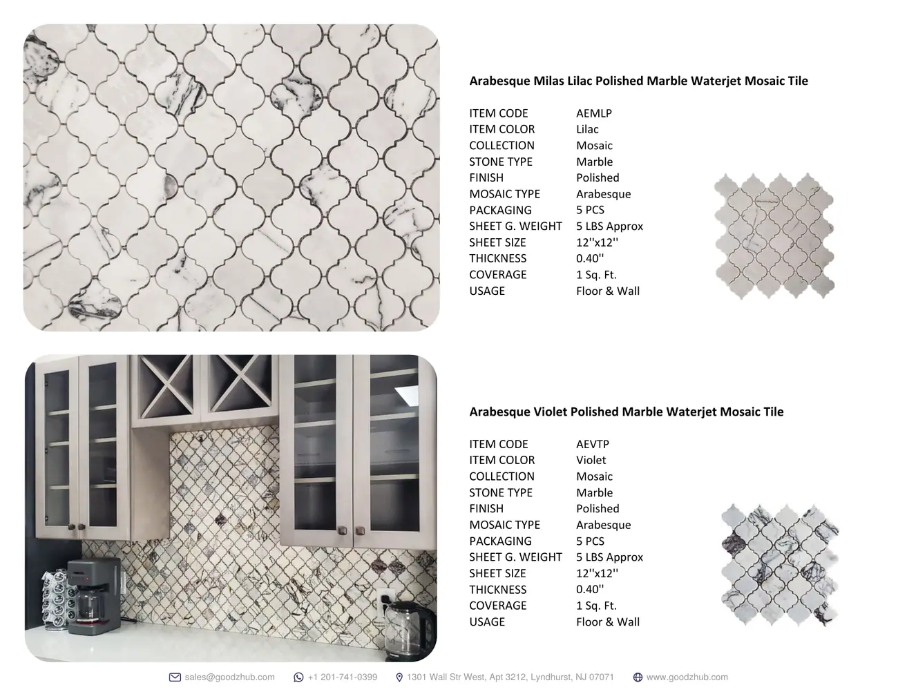 Tile & Mosaic Catalog, page 9
