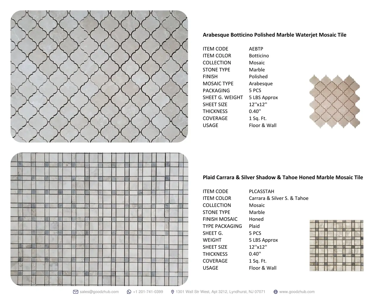 Tile & Mosaic Catalog, page 10